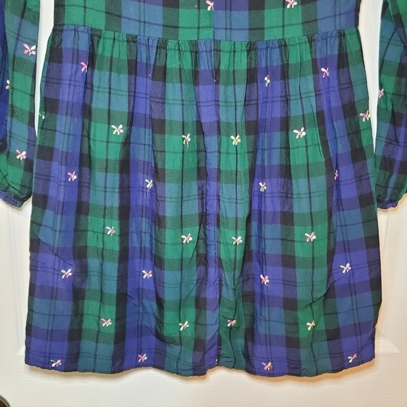 Sarah Jessica Parker for Gap plaid Dress Sz Large - Picture 7 of 11